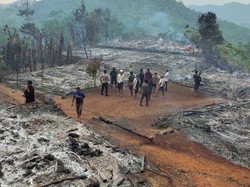 16 Rumah Warga Baduy Luar Lebak Hangus Terbakar