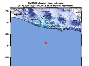 Gempa 4,8 M Terjadi di Pacitan
