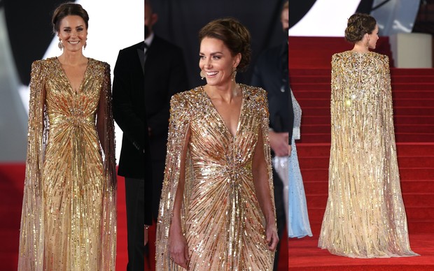 Selebritis yang menggunakan gold dress di red carpet