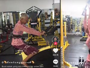 Viral Nenek Nge-gym Pakai Kebaya Bikin Melongo, Nggak Kagok Main Alat! Viral Nenek Nge-gym Pakai Kebaya Bikin Melongo, Nggak Kagok Main Alat!