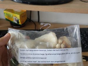 Salah Pasang Harga Jaket, Pemilik Olshop Minta Maaf Pakai Baso Aci