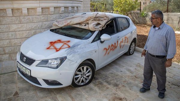 Ini Mobil Warga Palestina yang Jadi Korban Vandalisme di Tepi Barat