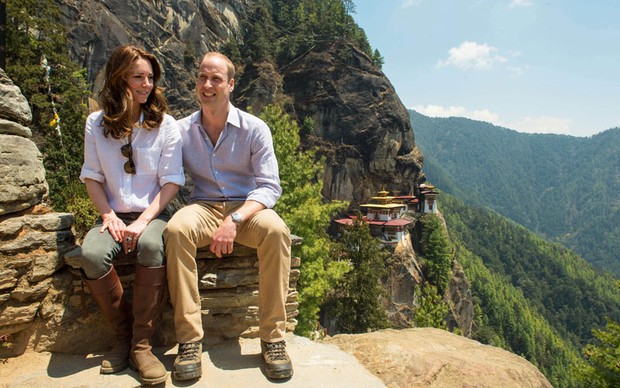 Kate Middleton dan Pangeran William di Bhutan