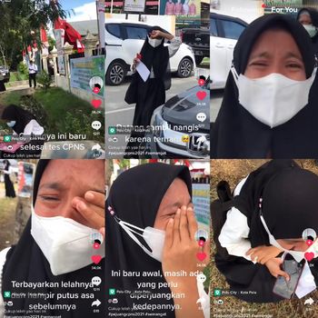 Kisah wanita yang mengikuti tes CPNS viral di media sosial