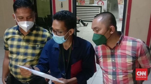 Korban pelecehan seksual Presma Untirta, resmi melapor ke Polres Serang Kota Rabu malam, 13 Oktober 2021.