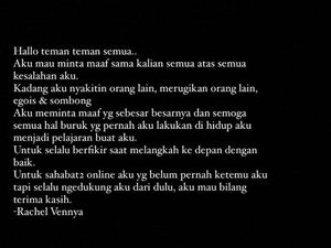 Permintaan Maaf Ala Rachel Vennya Tanpa Akui Kabur Karantina