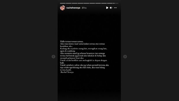 Rachel Vennya Minta Maaf Kabur Rachel Vennya Minta Maaf Kabur