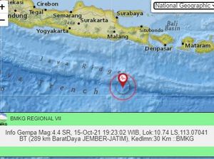 Warga Tak Rasakan Getaran Gempa Jember M 4,4
