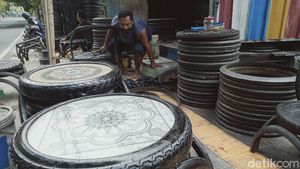 Keren! Ban Bekas Disulap Jadi Produk Mebel, Tembus AS-Prancis