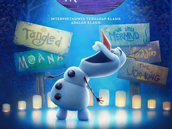 Gemasnya Olaf Jadi Mermaid dan Rapunzel di Trailer Olaf Presents