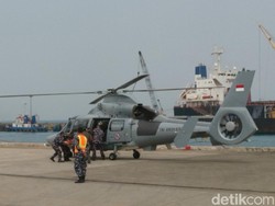 Simulasi Anak Krakatau Erupsi-Tsunami, Kapal Perang hingga Heli Dikerahkan