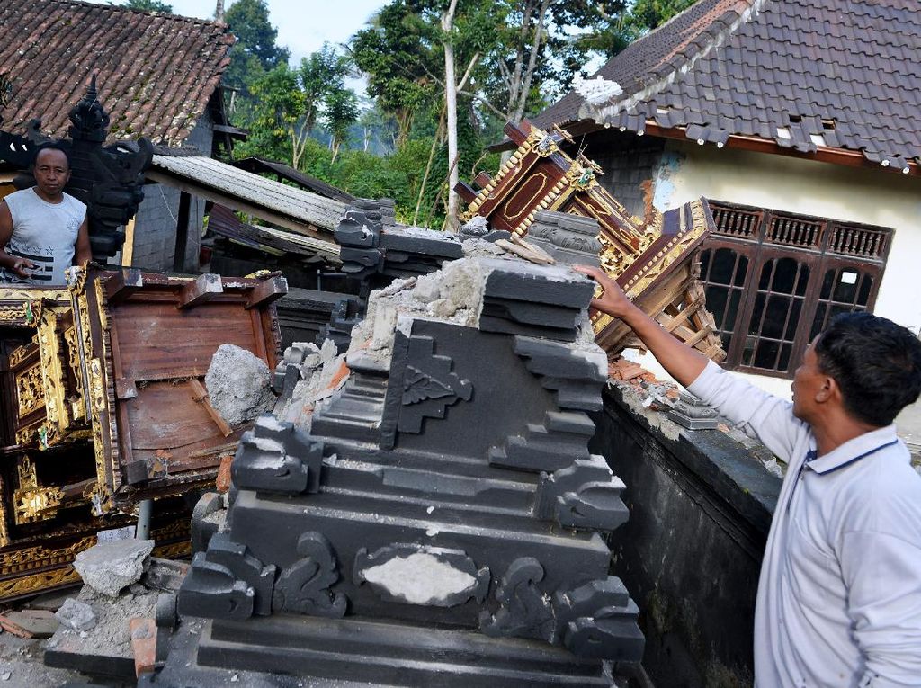 243 Rumah Warga Rusak Berat Imbas Gempa M 4,8 di Karangasem Bali
