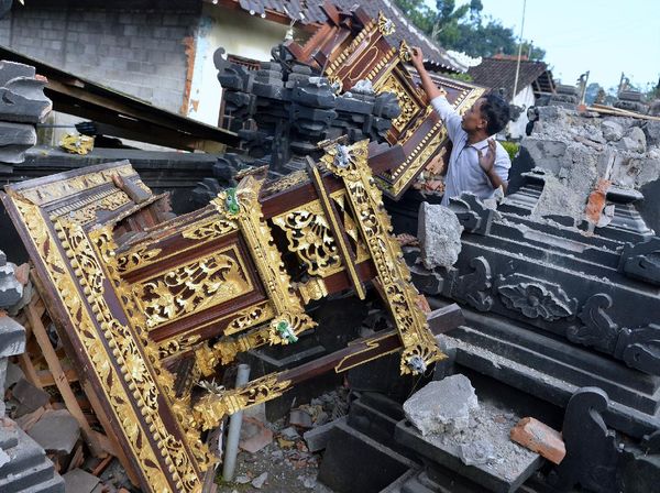 Begini Kerusakan Akibat Gempa M 4,8 di Bali