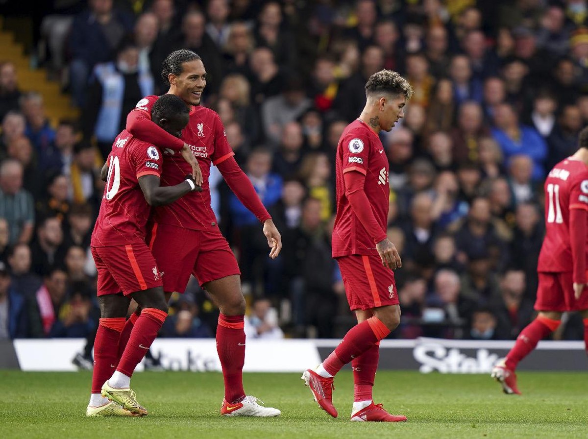 Liverpool unggul 2-0 atas Watford di babak pertama lanjutan Liga Inggris. (Foto: AP/Tess Derry)