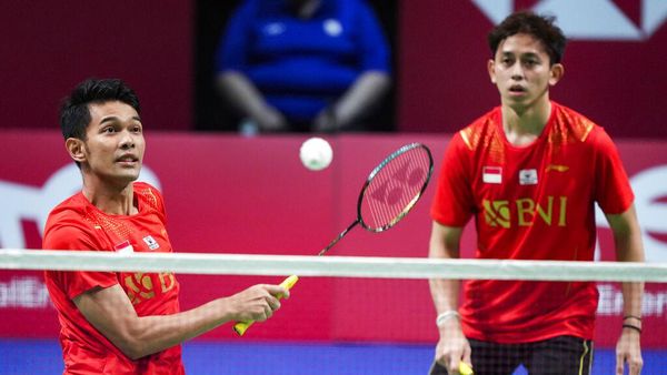 Aksi Fajar/Rian Bawa Indonesia Unggul 2-0 di Final Piala Thomas