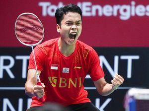 RI Unggul 1-0 di Final Piala Thomas, Anthony Ginting Hepi Banget