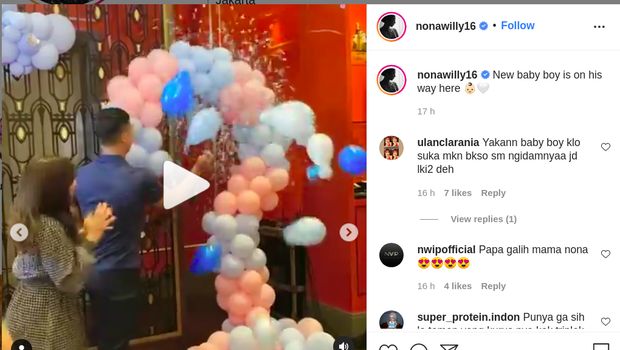 Momen saat Indra Priawan mengetahui bahwa jenis kelamin bayi yang dikandung Nikita Willy adalah laki-laki