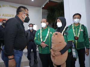 Sambut Atlet Pulang dari Papua, Pemprov Jatim Semringah Atas Capaian PON XX