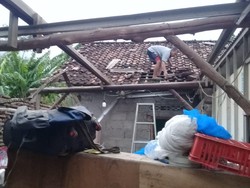 Lisus Ngamuk di Klaten Sore Ini, 5 Rumah Warga Rusak