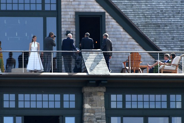 Gaun pernikahan Jennifer Gates/Foto: James Kelvon NY Post Gaun pernikahan Jennifer Gates