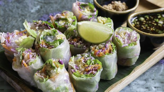 ilustrasi spring roll ilustrasi spring roll