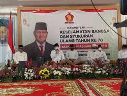 Rayakan Ultah ke-70 Prabowo, Gerindra Jatim Berharap Ketum Nyapres Lagi