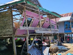Permukiman Warga di 5 Desa di Bone Porak-poranda Diterjang Puting Beliung
