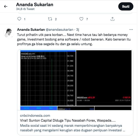 Twitter @anandasukarlan, diakses 18 Oktober 2021