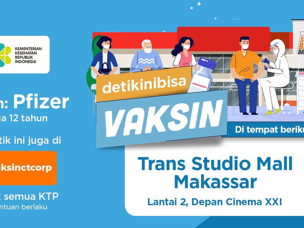 Sambut HUT Ke-11, TSM Makassar Gelar Vaksinasi COVID-19 Pfizer Gratis Sambut HUT Ke-11, TSM Makassar Gelar Vaksinasi COVID-19 Pfizer Gratis