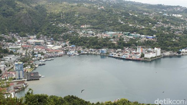 Foto: Wajah Cantik dan Modern Kota Jayapura Dilihat dari Ketinggian