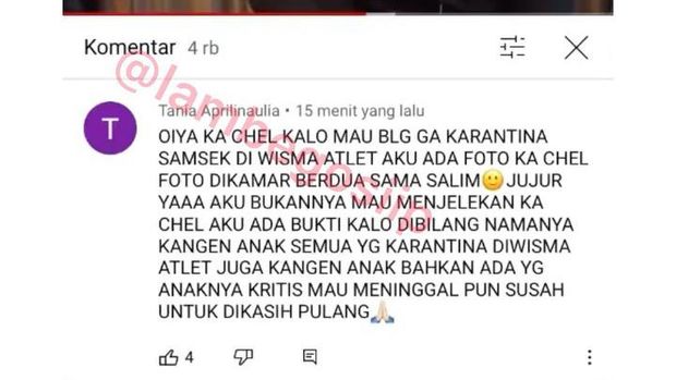 Netizen mengaku punya bukti bahwa ucapan Rachel Vennya bohong.