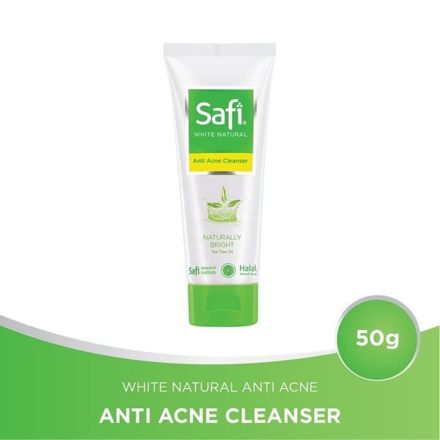Safi White Natural Oil Control & Anti Acne Facial Wash / foto : shopee.co.id/girlsdaycare