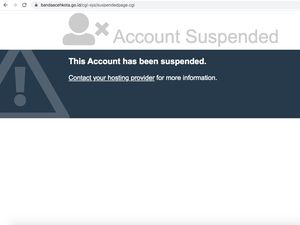 Telat Bayar Hosting, Situs Pemko Banda Aceh Di-suspend