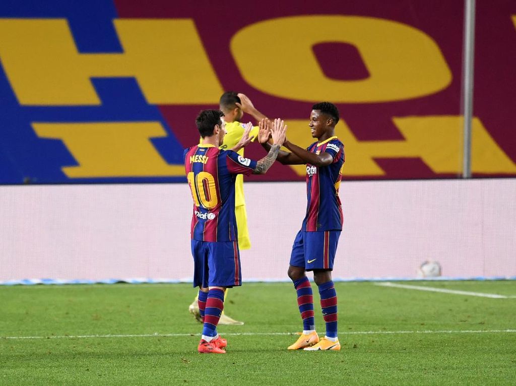 Ansu Fati Setuju Banget Messi Pulang ke Barcelona