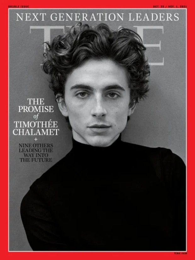 Timothee Chalamet as TIME's cover