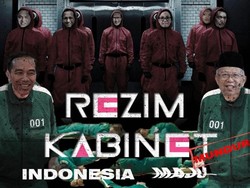 PEMA USU Bikin Poster Ala Squid Game Kritik 2 Tahun Jokowi-Maruf