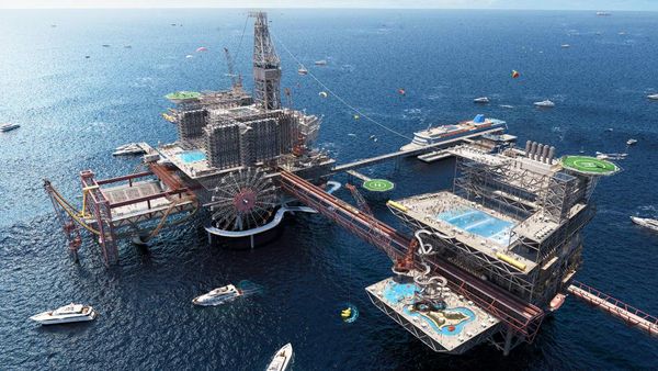 Canggihnya Arab Saudi, Kilang Minyak di Laut Disulap Jadi Disneyland