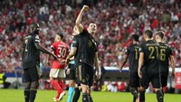 Lewandowski mencetak gol di menit ke-84. AP Photo/Armando Franca.