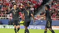 Sane kembali mencatatkan namanya di papan skor. Bayern pun pulang dengan kemenangan 4-0. AP Photo/Armando Franca.