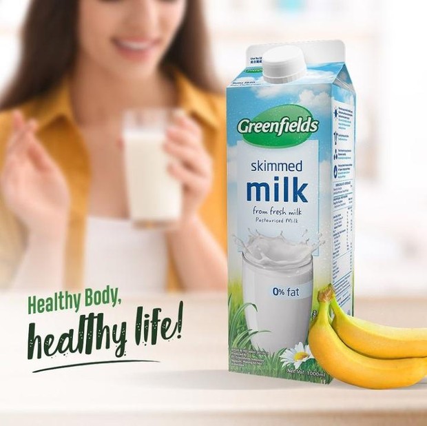 (Kandungan nutrisi susu Skimmed Milk Greenfields/Foto: instagram.com/greenfields.id) Kandungan nutrisi susu Skimmed Milk Greenfields/Foto: instagram.com/greenfields.id