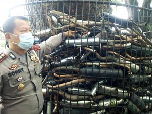 Viral Video Knalpot Blong Sitaan Polisi Dijual di Internet, Ini Faktanya