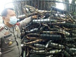 Viral Video Knalpot Blong Sitaan Polisi Dijual di Internet, Ini Faktanya