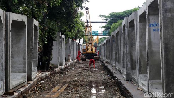 Antisipasi Banjir, Gorong-gorong Dibangun di Jakarta Timur