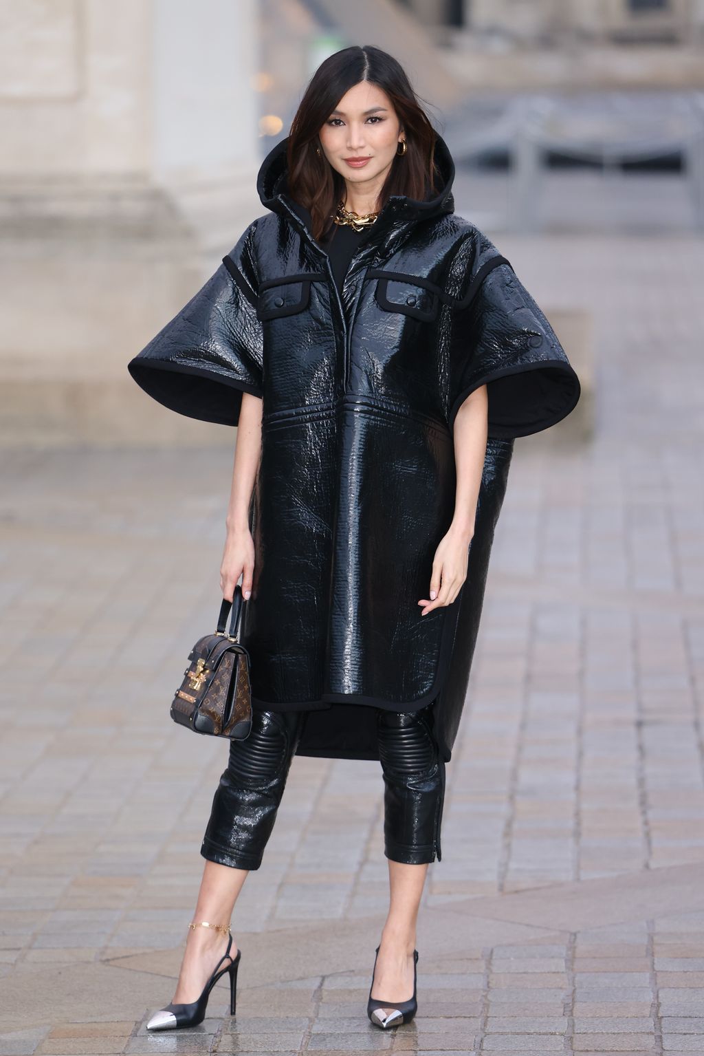 PARIS, FRANCE - OCTOBER 05: Gemma Chan attends the Louis Vuitton Womenswear Spring/Summer 2022 show as part of Paris Fashion Week on October 05, 2021 in Paris, France. (Photo by Pierre Suu/Getty Images)