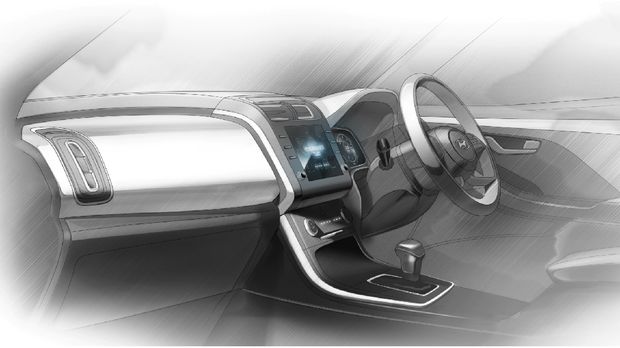 Sketsa Hyundai Creta yang akan diproduksi di Indonesia.