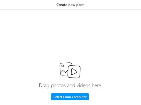 Cara upload foto dan video di instagram lewat browser