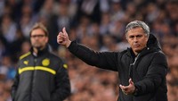 Tahun 2013 ketika melatih Real Madrid, Mourinho menerima kekalahan 1-4 dari Borussia Dortmund di ajang Liga Champions (Getty Images)