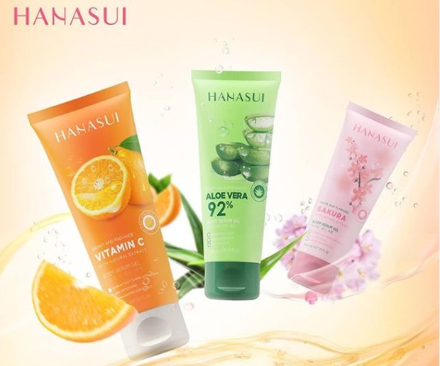 Body lotion lokal yang mencerahkan kulit: Hanasui Body Serum Gel