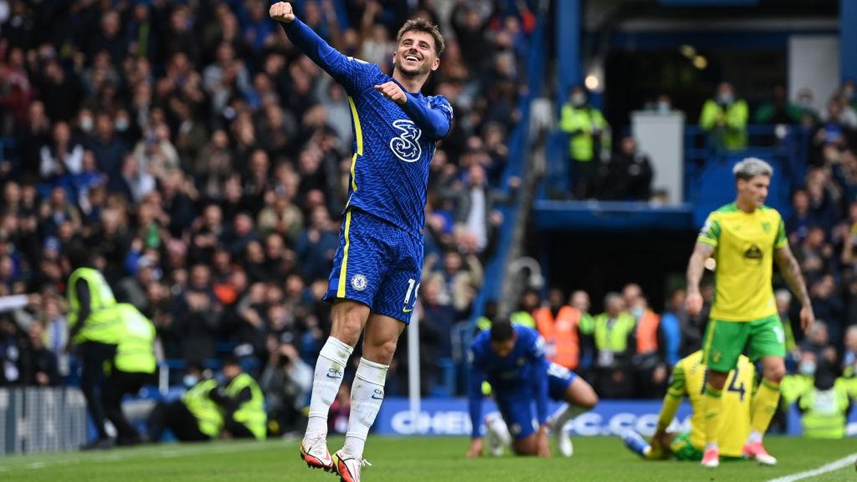 Mason Mount jadi bintang kemenangan Chelsea atas Norwich City (Foto: (Getty Images/Shaun Botterill)