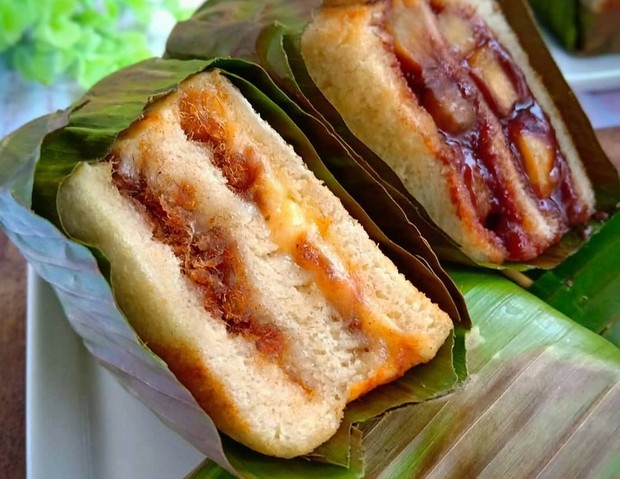 Roti bakar daun pisang/ Foto: Instagram.com/numpangsaveresep.id